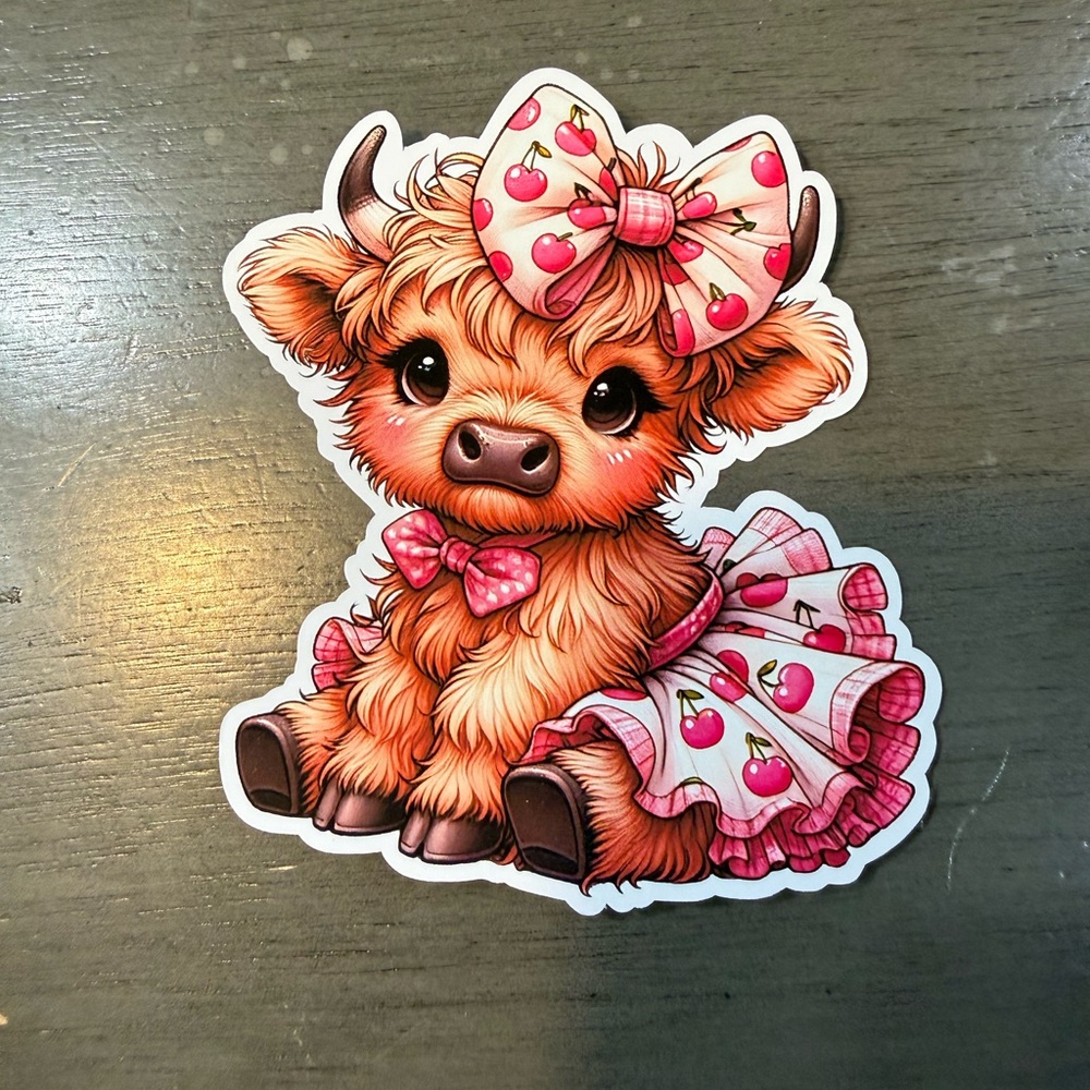 Highland cow car stock car‎ freshie air freshener